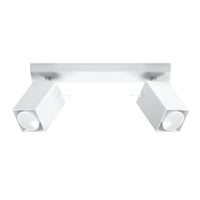 Sollux Lighting LED loftspot MERIDA 2 x GU10, IP20, Mat Guld Aluminium, 220-240V, CE RoHS