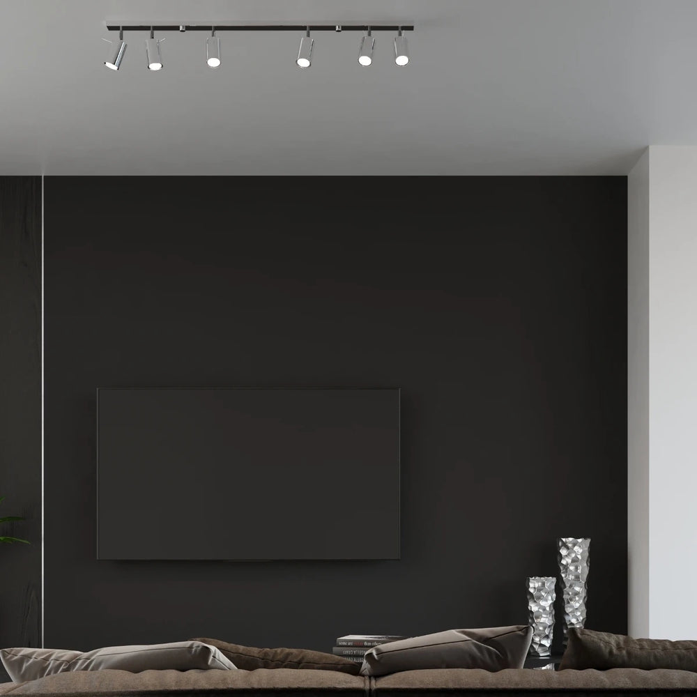 Sollux Lighting LED Deckenstrahler Chromring, 3x GU10, 220-240V, IP20, Aluminium, CE RoHS