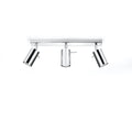 Sollux Lighting faretto da soffitto LED anello cromato, 3x GU10, 220-240V, IP20, alluminio, CE RoHS