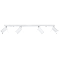 Foco de techo LED Sollux Lighting White RING, 4xGU10, IP20, Aluminio, 220-240V, CE RoHS