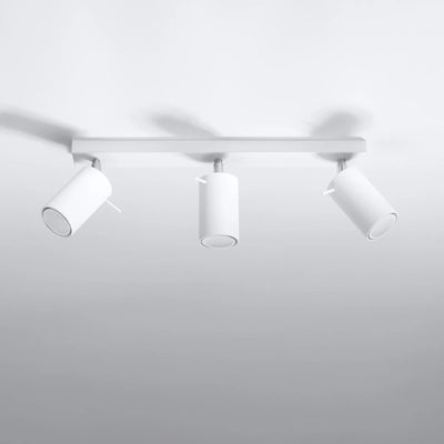 Spot encastré de plafond LED Sollux Lighting avec 3x douilles GU10, IP20, 220-240V, finition Laiton Doré Mat