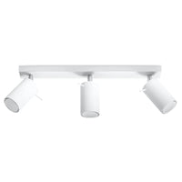 Sollux Lighting LED takspot med 3x GU10-socklar, IP20, 220-240V, Matt mässing i guld