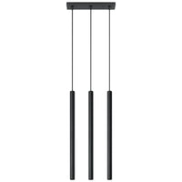Lampada a sospensione LED Sollux Lighting Nera PASTELO, 3x portalampada G9, IP20, Alluminio, 220-240V, CE RoHS