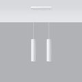 Suspension LED Sollux Lighting LAGOS 2xGU10, IP20, Aluminium Or Mat, 220-240V, CE RoHS
