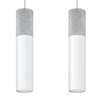 Sollux Lighting LED pendellampe Borgio, 2xGU10, IP20, 220-240V, Aluminium og Stål, Mat Guld finish