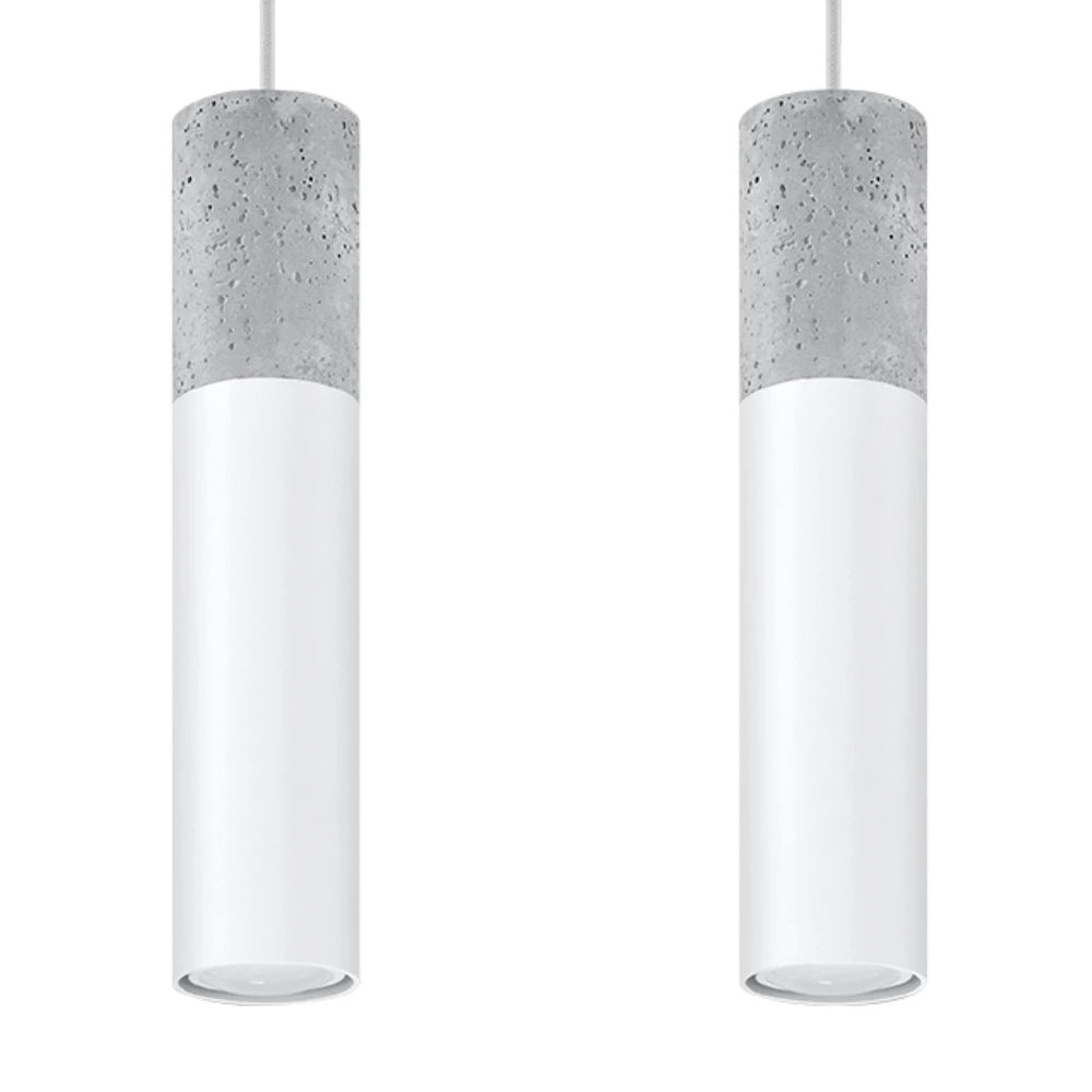 Sollux Lighting LED pendellampe Borgio, 2xGU10, IP20, 220-240V, Aluminium og Stål, Mat Guld finish