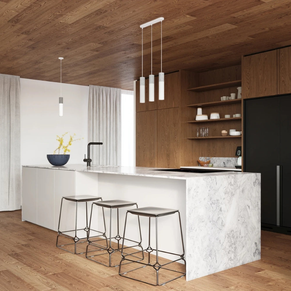 Sollux Lighting LED pendellampe Borgio, 2xGU10, IP20, 220-240V, Aluminium og Stål, Mat Guld finish