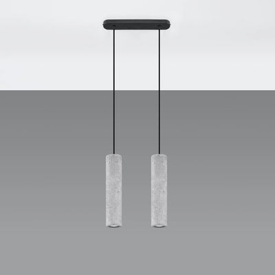 Sollux Lighting LED hanglamp LUVO met 2x GU10 fittingen, IP20, aluminium mat goud, 220-240V