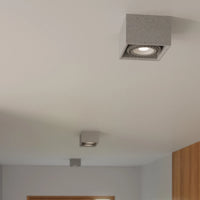 Sollux Lighting foco de techo LED QUATRO GU10 AR111, 220-240V, IP20, aluminio, gris, sin bombilla LED