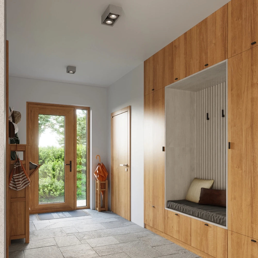 Sollux Lighting foco de techo LED QUATRO GU10 AR111, 220-240V, IP20, aluminio, gris, sin bombilla LED