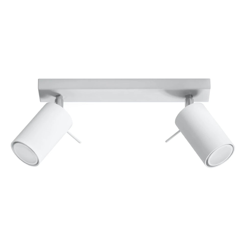 Sollux Lighting foco de techo LED blanco RING, 2x casquillo GU10, IP20, aluminio mate dorado latón, CE RoHS