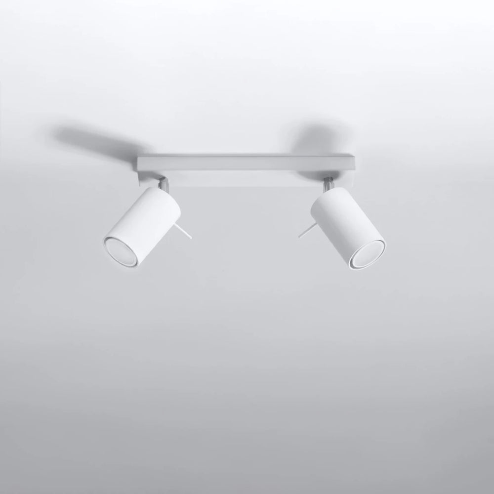 Sollux Lighting foco de techo LED blanco RING, 2x casquillo GU10, IP20, aluminio mate dorado latón, CE RoHS