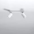 Sollux Lighting foco de techo LED blanco RING, 2x casquillo GU10, IP20, aluminio mate dorado latón, CE RoHS