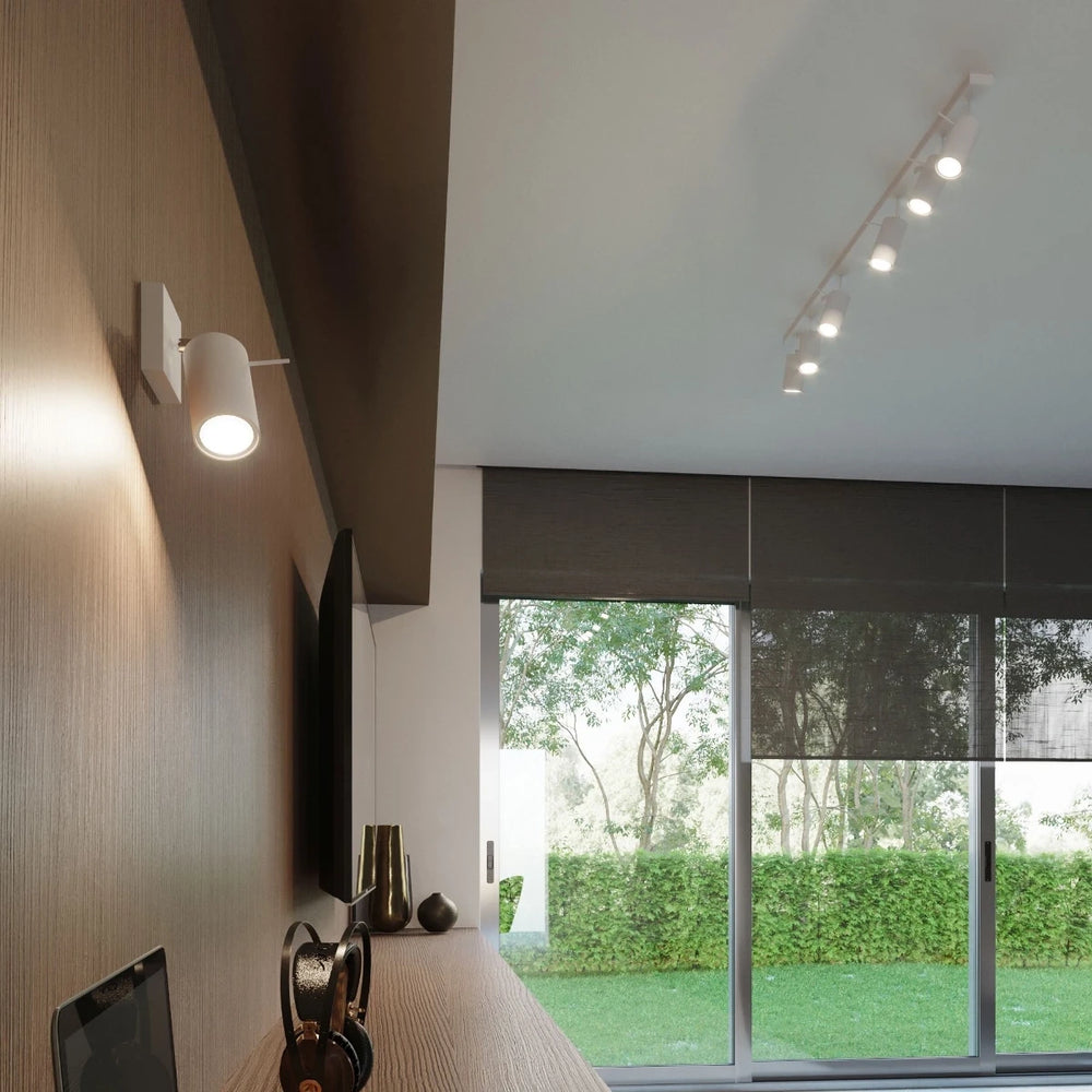 Sollux Lighting foco de techo LED blanco RING, 2x casquillo GU10, IP20, aluminio mate dorado latón, CE RoHS