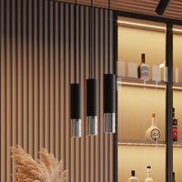 Aplique de pared LED Sollux Lighting LOOPEZ Cromo Negro, casquillo GU10, IP20, 220-240V, Aluminio, CE RoHS