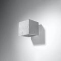 Aplique de pared LED Sollux Lighting QUAD, casquillo G9, IP20, 220-240V, acabado en aluminio oro mate, certificado CE RoHS