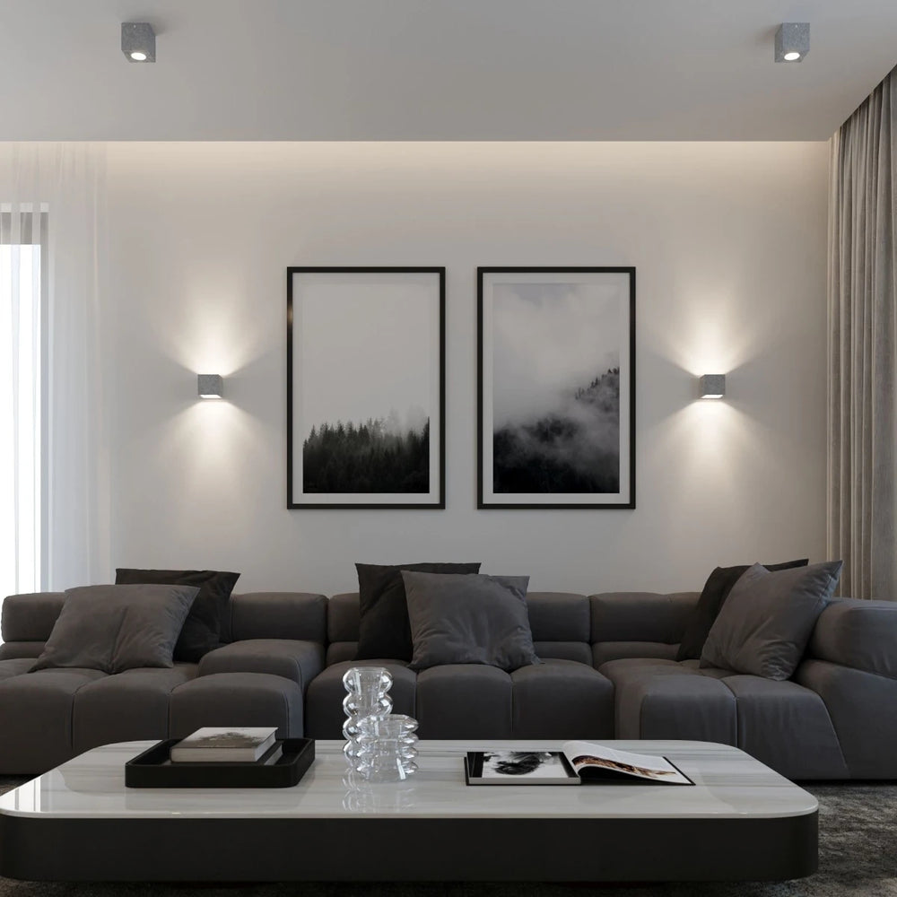 Aplique de pared LED Sollux Lighting QUAD, casquillo G9, IP20, 220-240V, acabado en aluminio oro mate, certificado CE RoHS