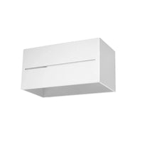 Sollux Lighting LOBO MAXI vägglampa Vit, LED-kompatibel 50W, IP20, Aluminium, CE RoHS certifierad