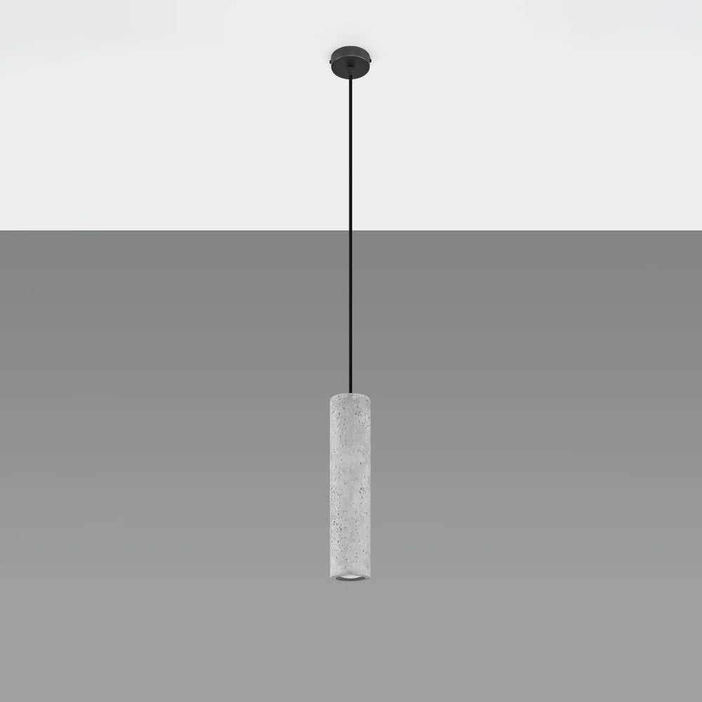 Sollux Lighting LUVO LED pendellampe, GU10 fatning, beton Grå, IP20, 220-230V, 300mm højde, CE-certificeret