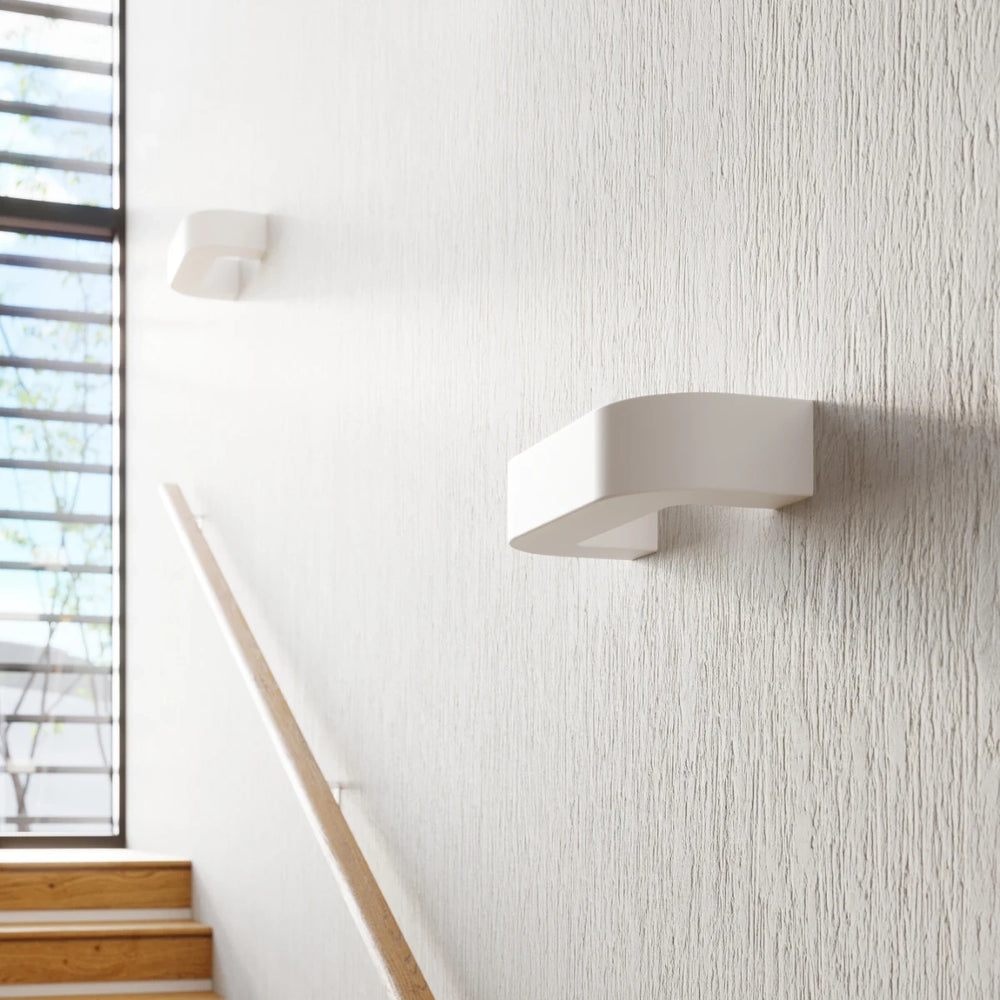 Sollux Lighting MAGNET wandlamp, keramiek, E27 fitting, 220-240V, IP20, Mat Gouden Messing afwerking