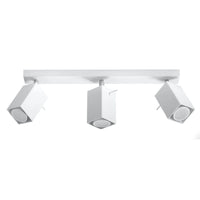 Sollux Lighting MERIDA LED takspotlight Vit 3xGU10, IP20, 220-240V, Aluminium, CE RoHS