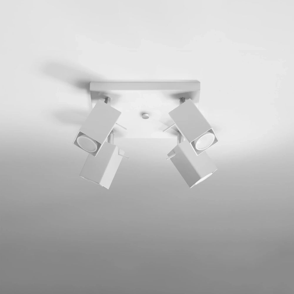 Sollux Lighting MERIDA LED plafondspot Wit, 4 x GU10, IP20, Aluminium, 220-240V, CE RoHS