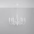 Sollux Lighting MINERWA 7 Kronleuchter, LED-geeignet, IP20, 220-240V, Mattgold Messing, Aluminium, max. 50W