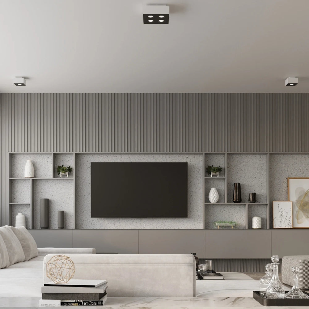 Sollux Lighting MONO 3 faretto da soffitto LED, Bianco, Alluminio, IP20, 220-240V, CRI 80, CE RoHS