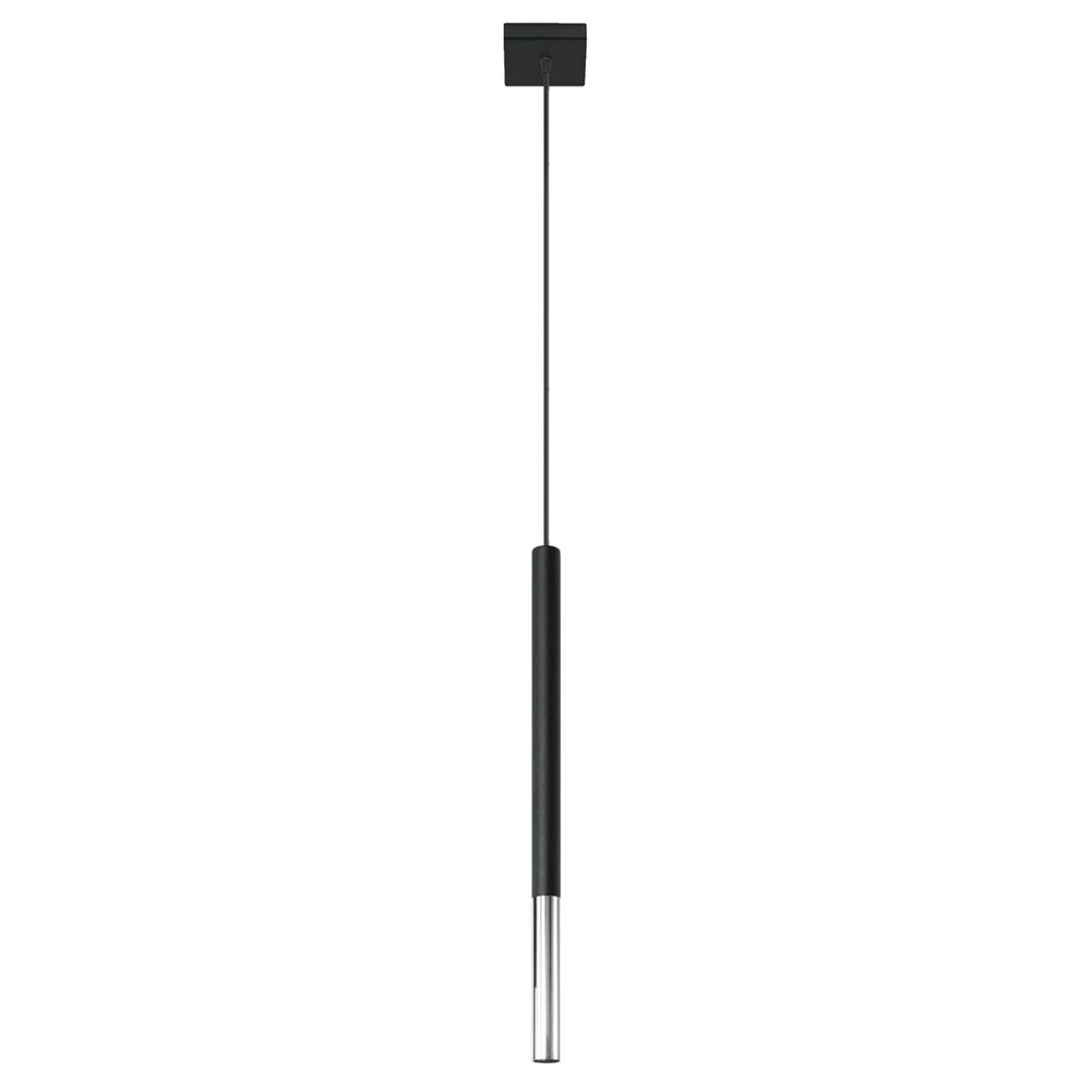 Sollux Lighting MOZAICA lampada a sospensione LED Nero Cromo, attacco G9, IP20, altezza 1000mm, certificata CE