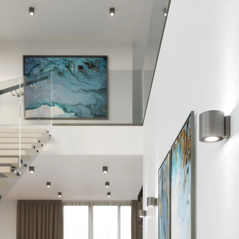 Sollux Lighting ORBIS 1 lampada da parete LED Antracite, Alluminio, attacco G9, max 12W, 220-230V, IP20 CE