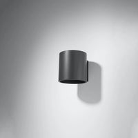 Sollux Lighting ORBIS 1 lámpara de pared LED Antracita, Aluminio, casquillo G9, 12W máx, 220-230V, IP20 CE