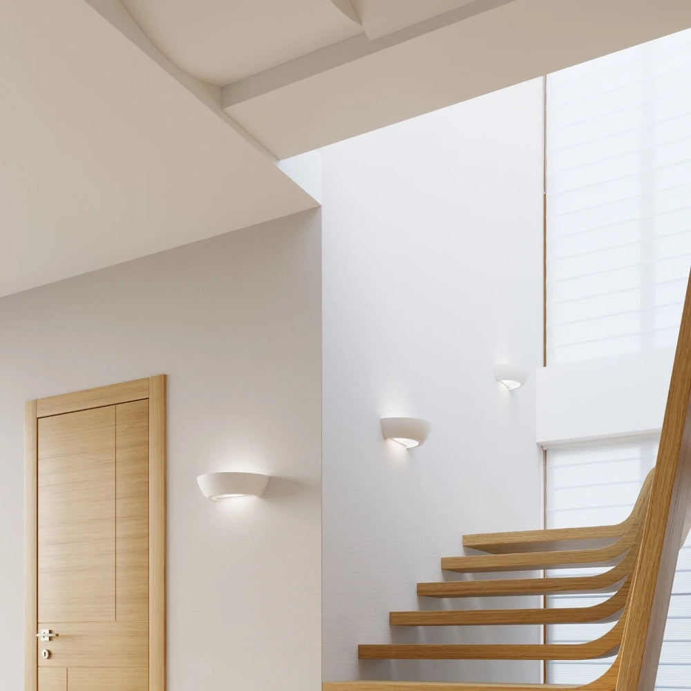 Sollux Lighting OSKAR lampada da parete in ceramica, compatibile LED, IP20, 220-240V, finitura Ottone Oro Opaco