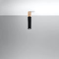 Sollux Lighting PABLO Faretto da soffitto LED Nero, IP20, 220-240V, max 50W, finitura in Alluminio e Ottone, CE RoHS