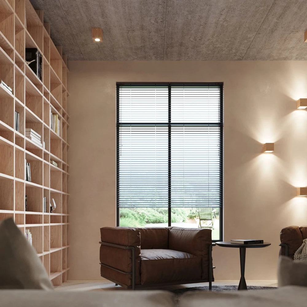 Aplique de pared Sollux Lighting QUAD madera natural, compatible con LED, IP20, 220-240V, CE RoHS, acabado Oro Mate