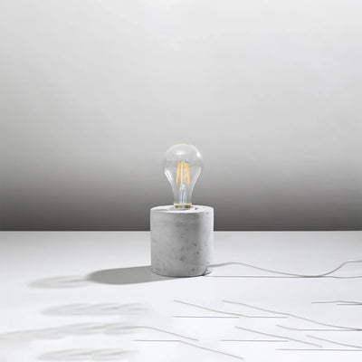 Lampe de table Sollux Lighting SALGADO, compatible LED, IP20, 220-240V, Finition Aluminium Or Mat, CE RoHS