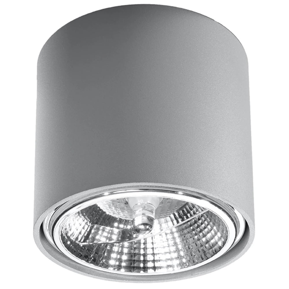 Sollux Lighting TIUBE plafondspot, LED klaar, IP20, 220-240V, 50W max, Matgoud Aluminium