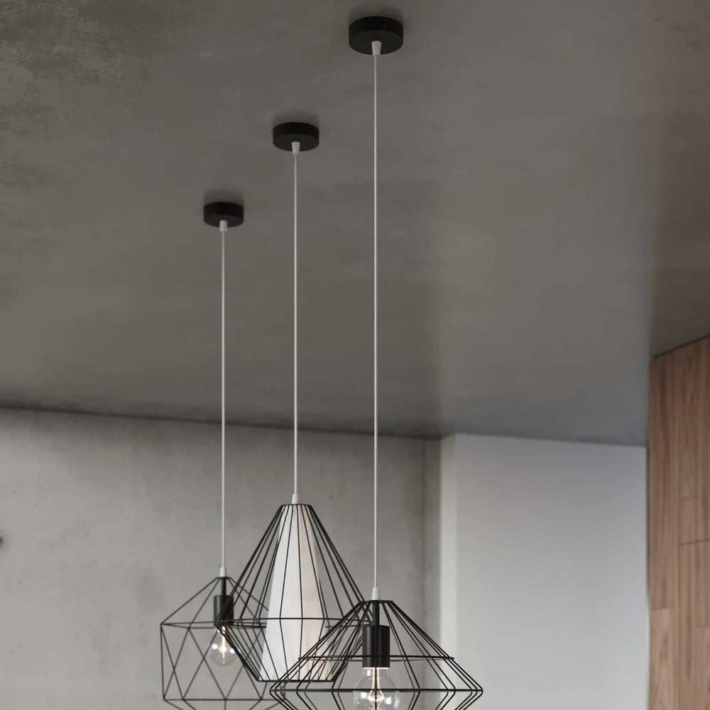 Sollux Lighting UMBERTO LED pendant lamp, Black, IP20, Aluminium, 220-240V, max 50W, CE RoHS