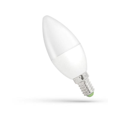 Lampadina a candela LED Spectrum E14 C37 4W 4000K bianco neutro 340 lumen non dimmerabile 230V