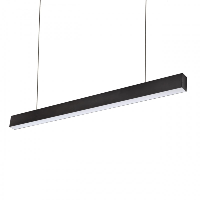 Lámpara de techo LED Spectrum ALLDAY Inspire One 35W 230V 3000K 4350 lúmenes 115° IP20 Negro 1120mm