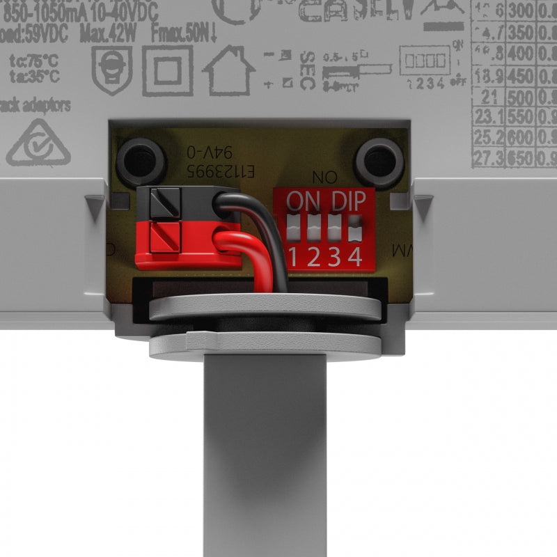 Spectrum ANDROMEDA 3-Faset LED Skinnearmatur 15-27W 4000K 3200 lumen 36° 60° Hvid IP20 CRI>90