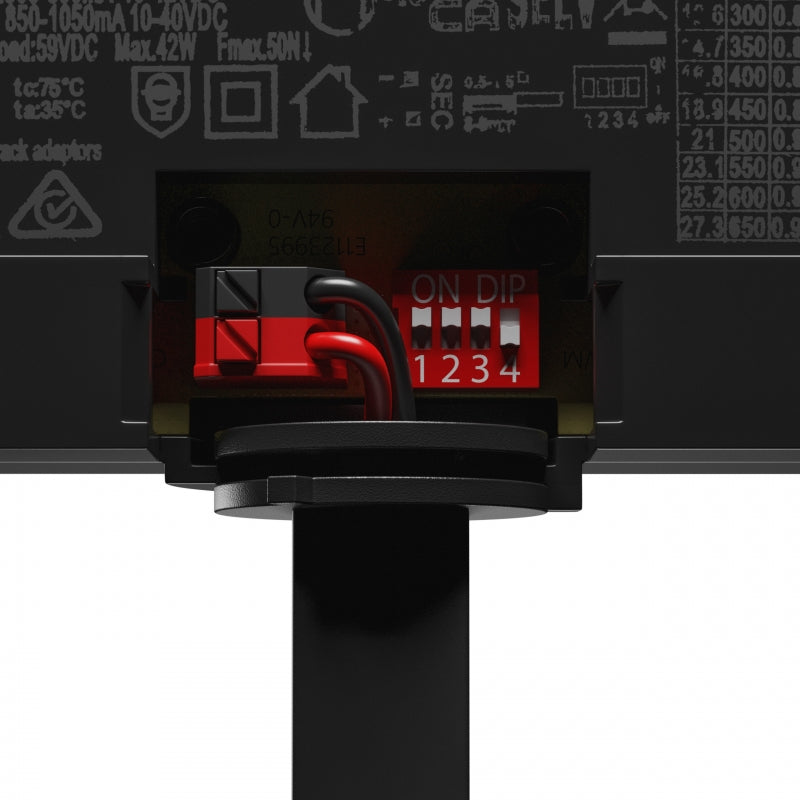 Spectrum ANDROMEDA LED Skinnearmatur 15-27W 3000K 3000 lumen CRI>90 36° 60° Sort IP20 3-Faset 230V
