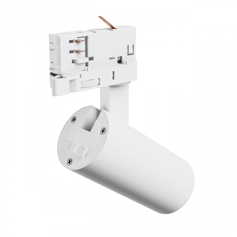Spot sur rail LED Spectrum ANDROMEDA PRIME 3-Phases 8W 230V CCT 25° 800 lumens CRI 80 IP20 Blanc