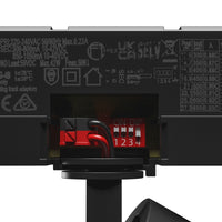 Spectrum ARTEMIDA Maxi Foco de Carril LED Trifásico 12-42W 3000K 4500 lúmenes CRI>90 IP20 Aluminio Negro