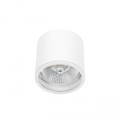 Spectrum CHLOE AR111 GU10 Lampada da soffitto a montaggio superficiale IP65 Alluminio bianco 250V Interno Esterno