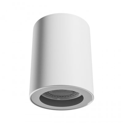 Spectrum CHLOE GU10 Opbouw LED Spotlamp 250V IP44 Aluminium Wit Rond 70x90mm