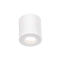 Spectrum CHLOE GU10 ytmonterad takarmatur, Vit, IP65, Aluminium Glas, 250V, 90x97mm