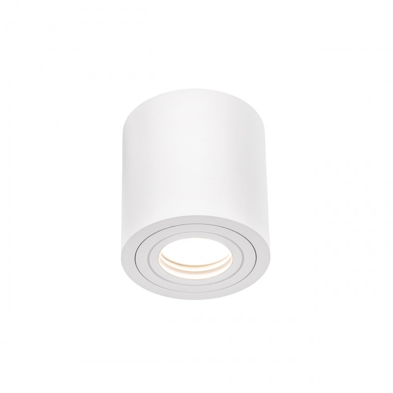 Spectrum CHLOE GU10 ytmonterad takarmatur, Vit, IP65, Aluminium Glas, 250V, 90x97mm