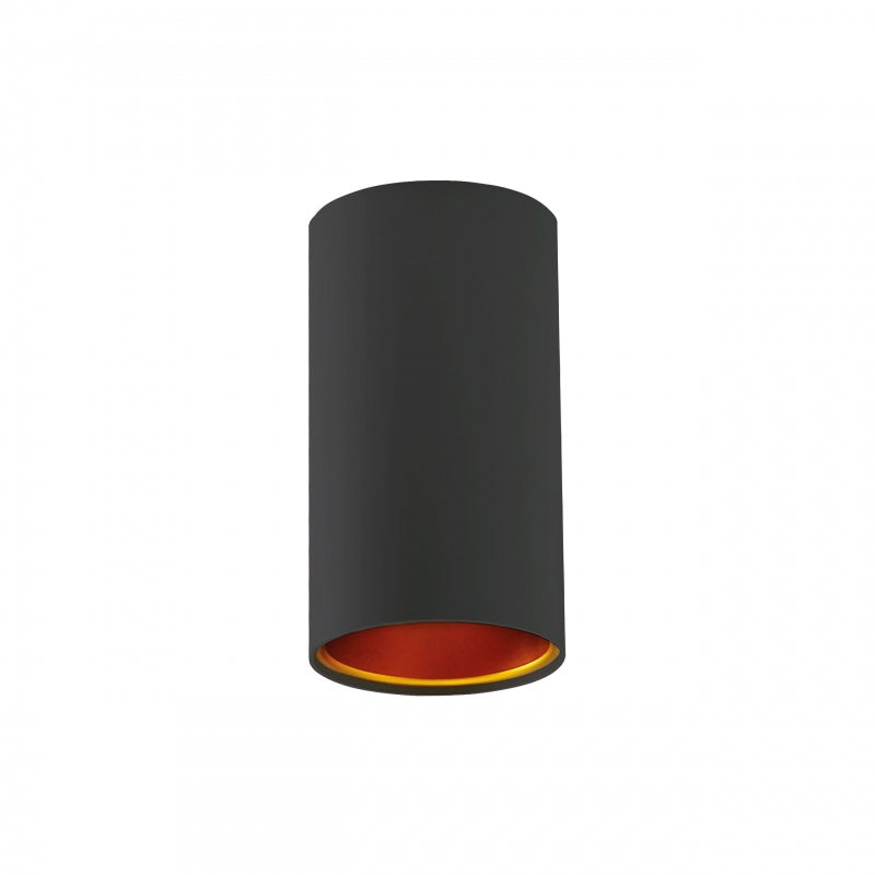 Spectrum CHLOE GU10 utanpåliggande LED-spot, max 10W, IP20, Svart Guld, 250V, aluminiumhölje