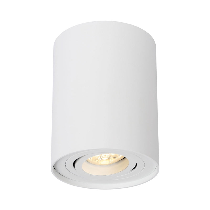 Spectrum CHLOE GU10 Opbouw LED Spot, IP20, 250V, Verstelbare Ronde Witte Aluminium Behuizing