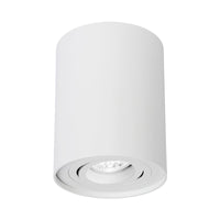 Foco LED de superficie Spectrum CHLOE GU10, IP20, 250V, carcasa redonda ajustable de aluminio blanco